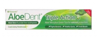 AloeDent Triple Action Toothpaste Aloe Vera Fluoride Free 100ml